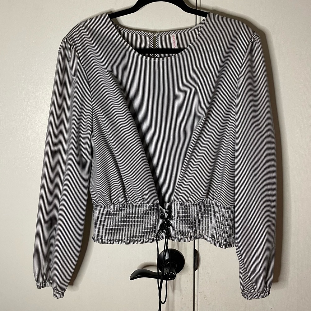 Striped blouse long sleeve
